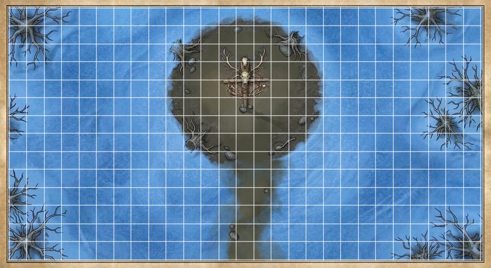 A ward-stake at the forest's edge